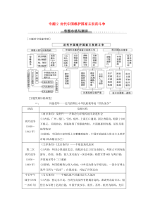 2019-2020学年高中历史 专题2 近代中国维护国家主权的斗争专题小结与测评学案 人民版必修1