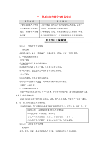 2019-2020学年高中历史 专题4 中国近现代社会生活的变迁 1 物质生活和社会习俗的变迁学案 