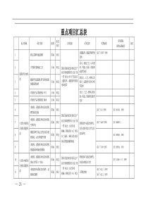 重点项目汇总表(1)