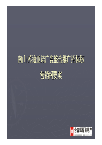 合富辉煌-长沙南山苏迪亚诺广告推广招标版营销纲要_79页