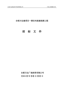 合肥万达城一期桩基检测招标文件_冶金矿山地质_工程