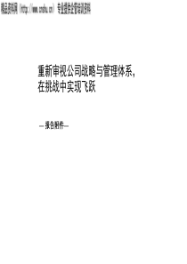 XX重新审视公司战略与管理体系（PPT45页）