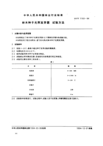 lyt 1153-1994 林木种子光照发芽器 试验方法