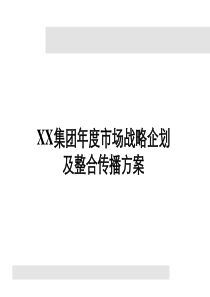 XX集团年度市场战略企划及整合传播方案