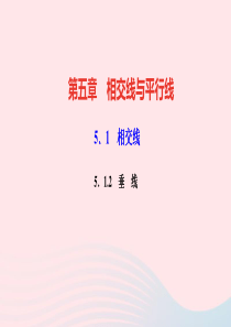 七年级数学下册第五章相交线与平行线51相交线512垂线作业课件新版新人教版