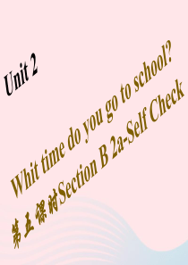 七年级英语下册Unit2Whattimedoyougotoschool第五课时SectionB2aS