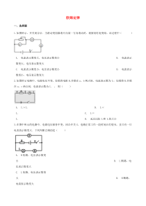 2021年中考物理必考点专项训练欧姆定律含解析