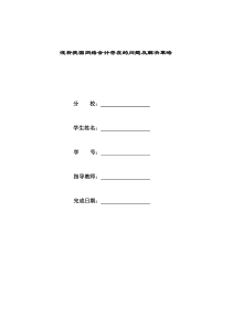 ――浅析我国网络会计存在的问题及解决策略