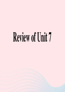 九年级英语全册ReviewofUnit7课件新版人教新目标版