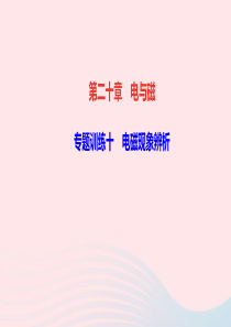 九年级物理全册第二十章电与磁专题训练十电磁现象辨析作业课件新版新人教版