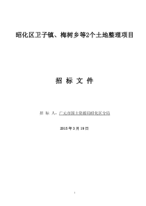 土地整理项目施工标准招标文件