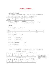 三年级数学下册 第三单元 复式统计表一课一练（无答案） 新人教版