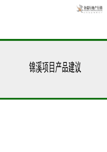 锦溪项目产品建议