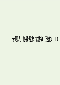 2021学年高中物理专题八电磁现象与规律课件选修1