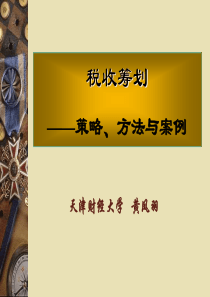 《税收筹划：策略、方法与案例》课件(第五章)