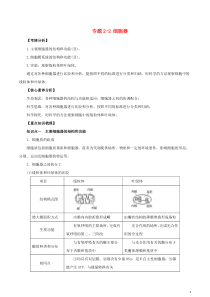 2021年高考生物一轮复习知识点讲解专题22细胞器含解析