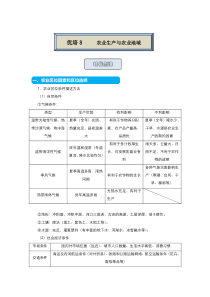 2021届高考地理统考版二轮备考提升指导与精练8农业生产与农业地域解析