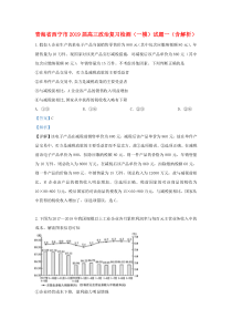 青海省西宁市2019届高三政治复习检测（一模）试题一（含解析）