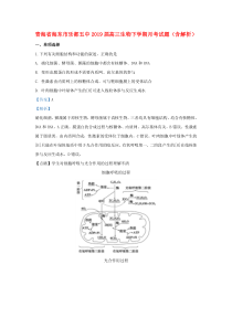 青海省海东市乐都五中2019届高三生物下学期月考试题（含解析）