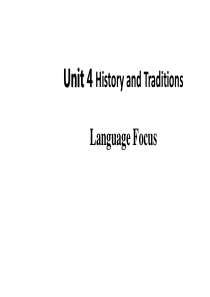 新教材2021学年高中英语人教必修第二册课件Unit4Period3LanguageFocus