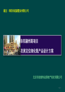 阜阳颍州路项目发展定位细化既产品设计方案_60P