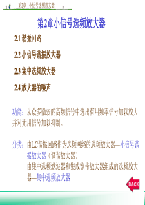 高频电子线路第2章小信号选频放大器