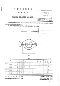 QCT 762-2006 汽油发动机化油器出口凸缘尺寸