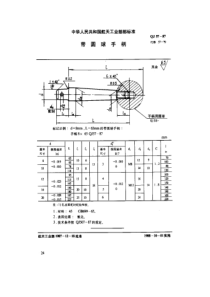 QJ 57-1987 带圆球手柄