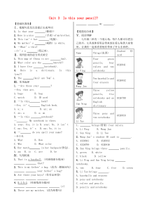 七年级英语上册 Unit 3 Is this your pencil Section B（1a-1e