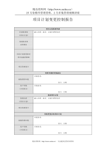 附录C-3 项目计划变更控制报告