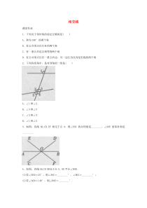 七年级数学下册 第五章 相交线与平行线 5.1 相交线 5.1.1 相交线提升练习 （新版）新人教版