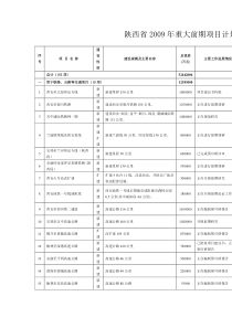 陕西重大项目 Microsoft Word 文档