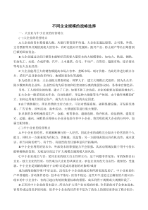 不同企业规模的战略选择(1)