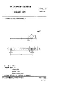 SJ 3032.8-1988 组合冲模 标尺