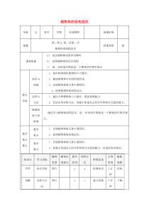 陕西省石泉县七年级生物上册 2.2.3植物体的结构层次教案1 （新版）新人教版