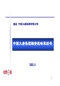 中国大唐集团融资战略策划书(ppt 105)