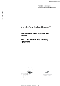 AS NZS 1891.1-2007 Industrial fall-arrest systems 