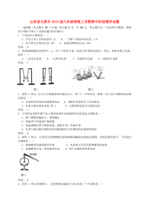 山西省太原市2019届九年级物理上学期期中阶段测评试题