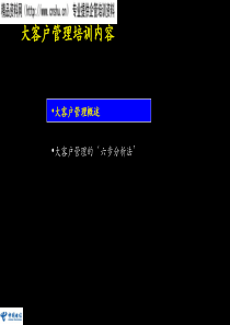 中国电信大客户培训战略报告