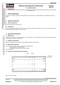SN 322-12-2007 Delivery and inspection instruction