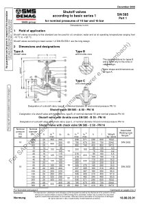 SN 585-1-2006 Shutoff valves according to basic se