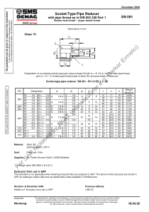 SN 591-2006 Socket-type Pipe Reducer with pipe thr