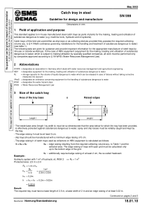 SN 598-2002 Catch tray in steel guideline for desi