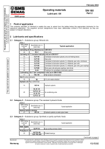 SN 180-2-2004  Operating materials Lubricant  Oil(