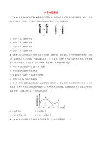 山东省淄博市2019中考生物 专题四专题演练