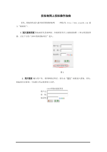 投标商网上投标操作指南