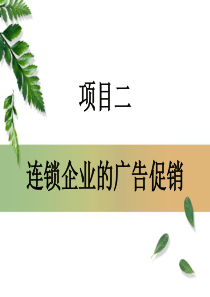 项目二连锁企业的广告促销