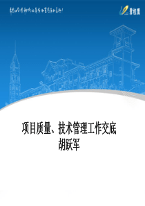 项目交底资料框架(13年11月)