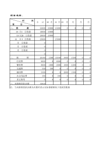 项目借款余额一览表