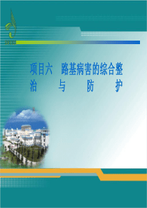 项目六 路基病害的综合整治与防护